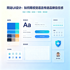 陵水建站-网站UI设计：如何用视觉语言传递品牌信任感